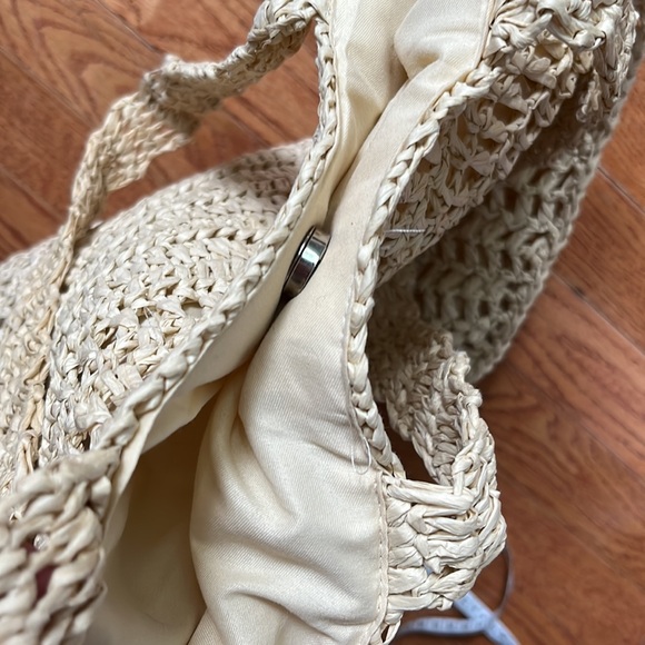 Woven Tote Bag Summer Straw Purse - Picture 4 of 5